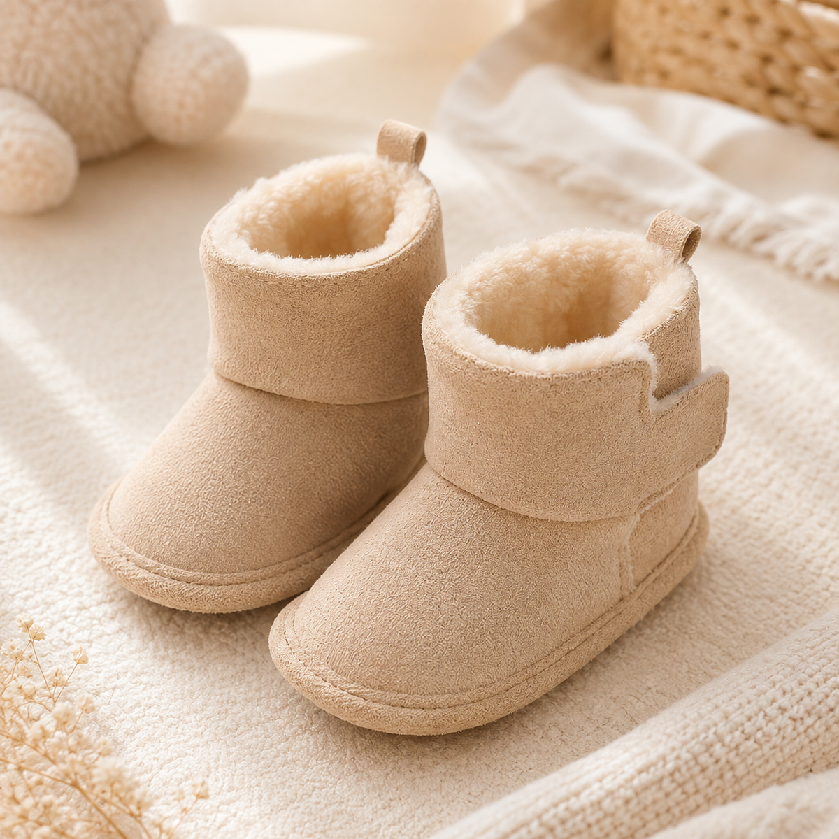 Khaki Snow Boots