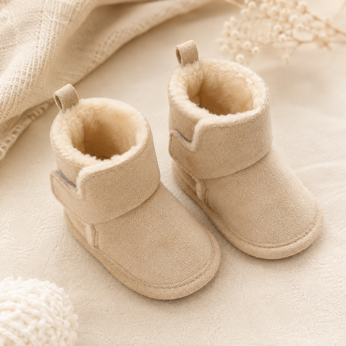 Khaki Snow Boots