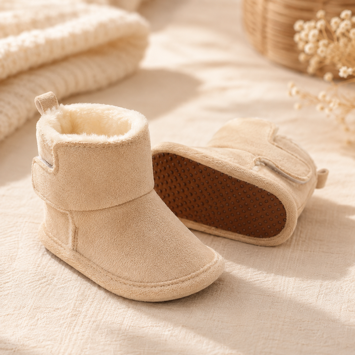 Khaki Snow Boots