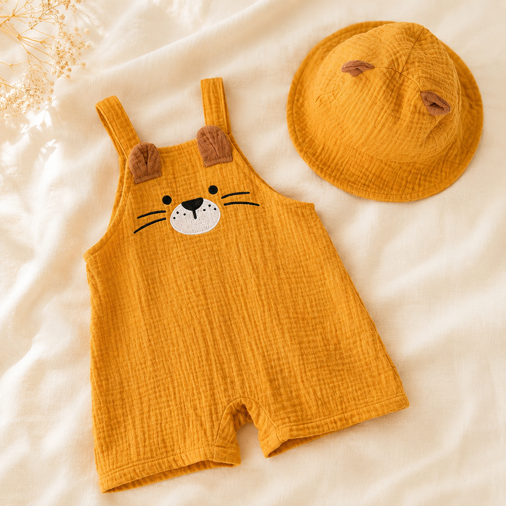 Newborn Romper + Hat Set