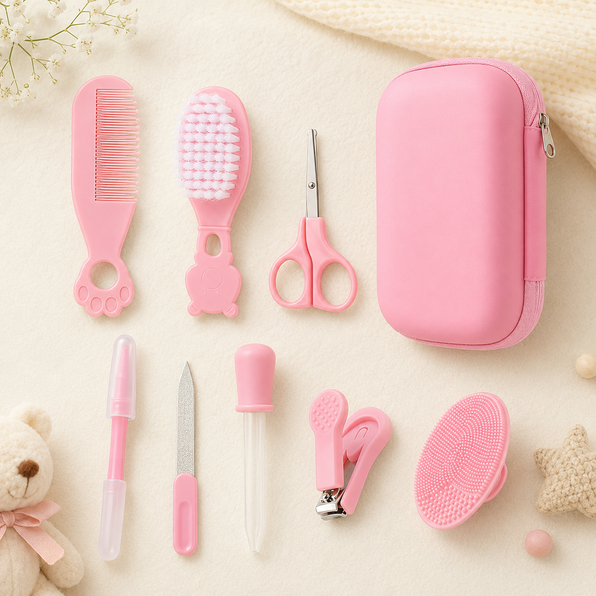 9-Piece Baby Grooming & Care Kit