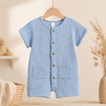 short-sleeve summer romper