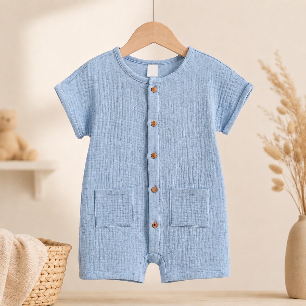 short-sleeve summer romper