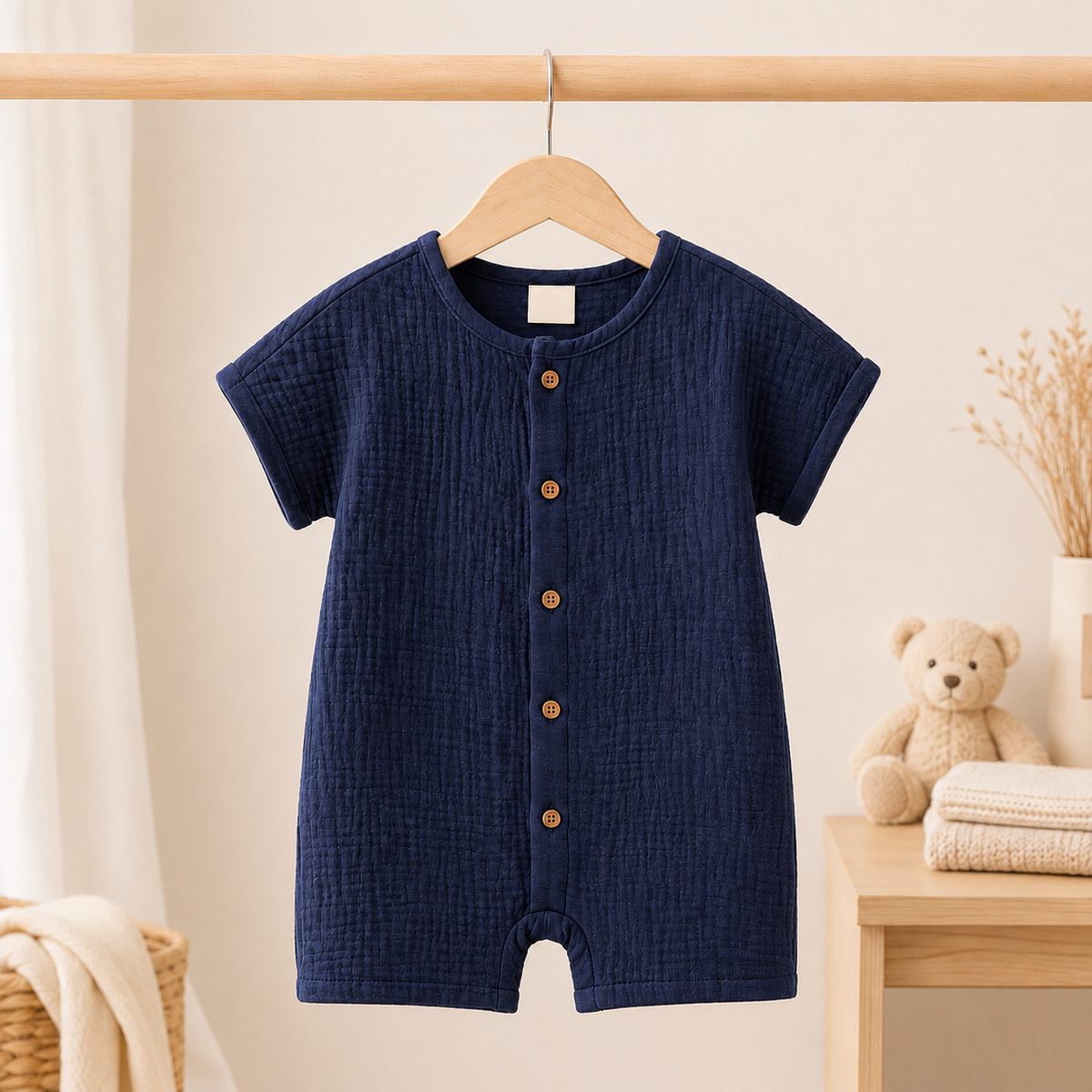 short-sleeve summer romper