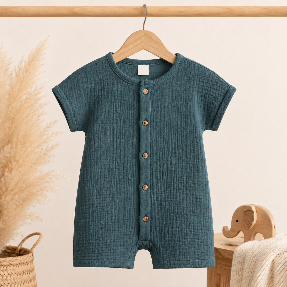 short-sleeve summer romper