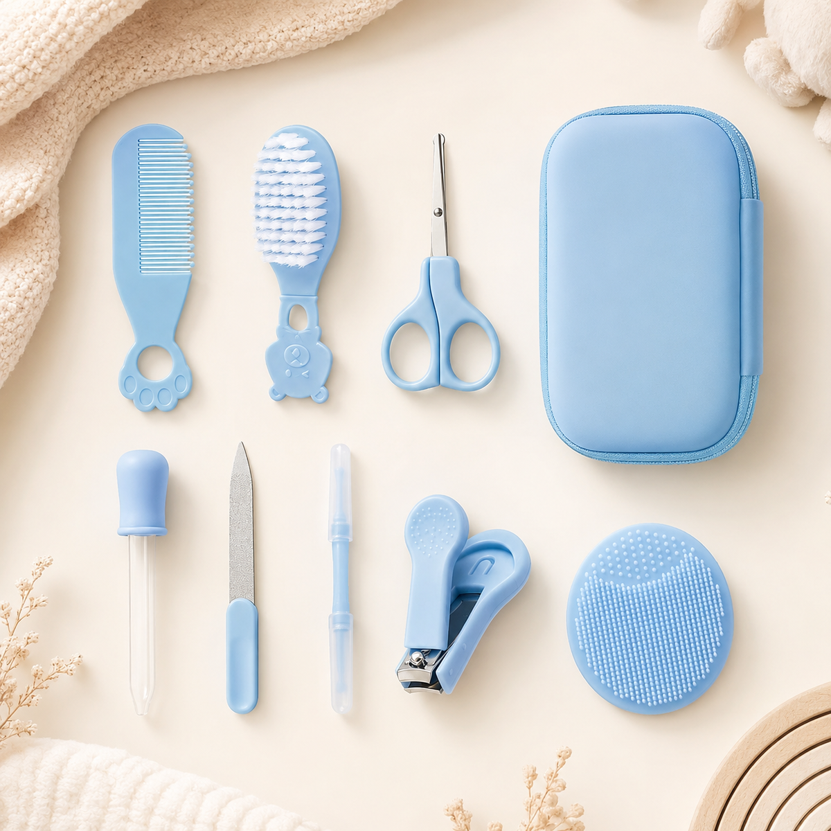 9-Piece Baby Grooming & Care Kit